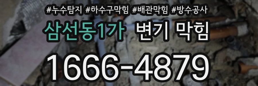 삼선동1가 변기 막힘