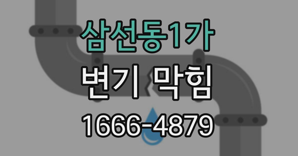 삼선동1가 변기 막힘