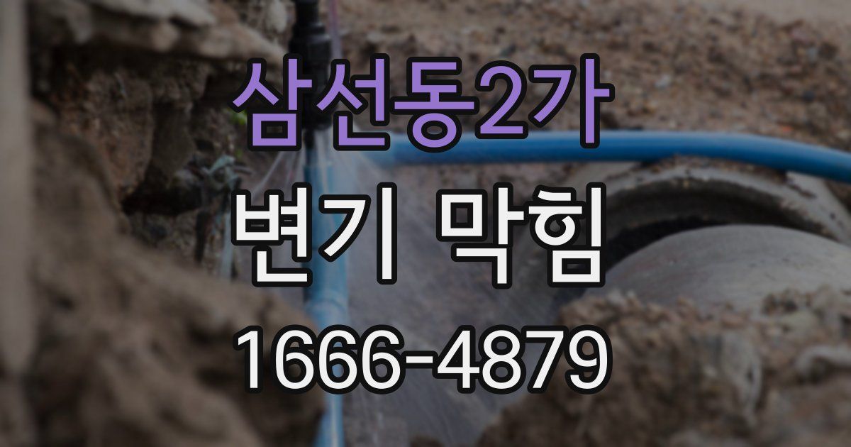 삼선동2가 변기 막힘