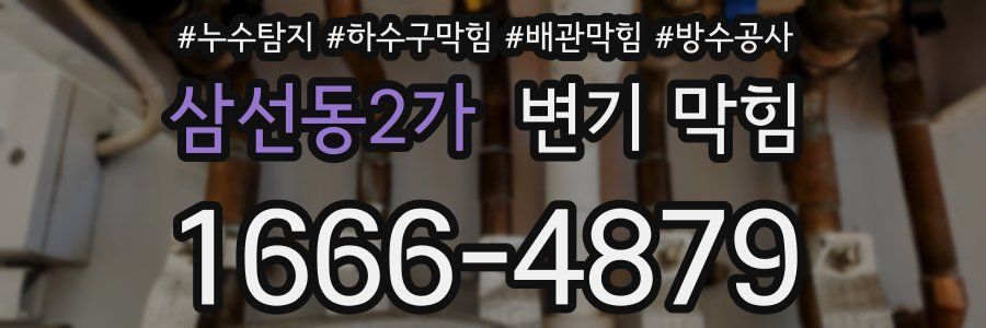 삼선동2가 변기 막힘