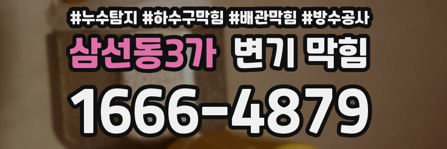 삼선동3가 변기 막힘