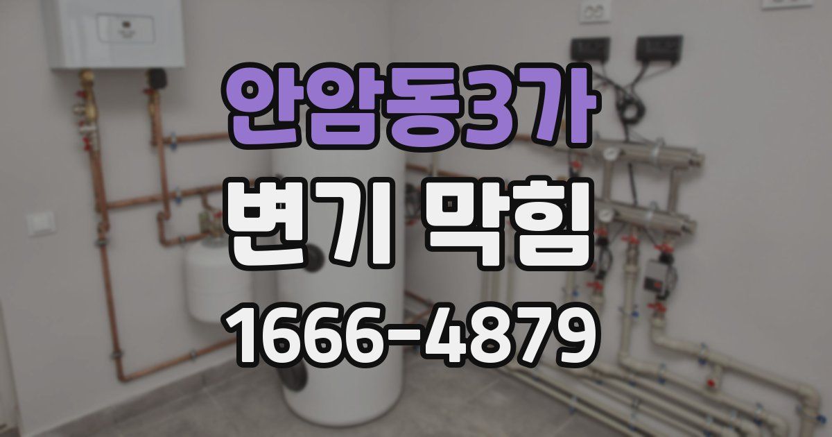 안암동3가 변기 막힘