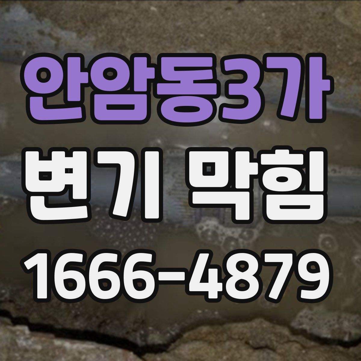 안암동3가 변기 막힘