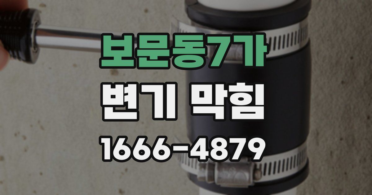 보문동7가 변기 막힘