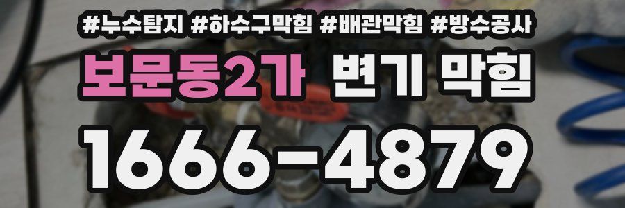 보문동2가 변기 막힘