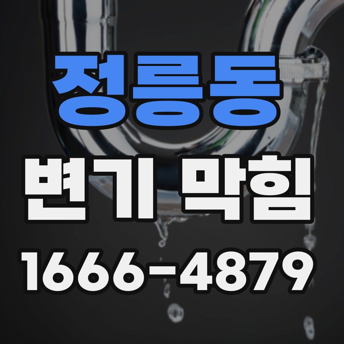 정릉동 변기 막힘