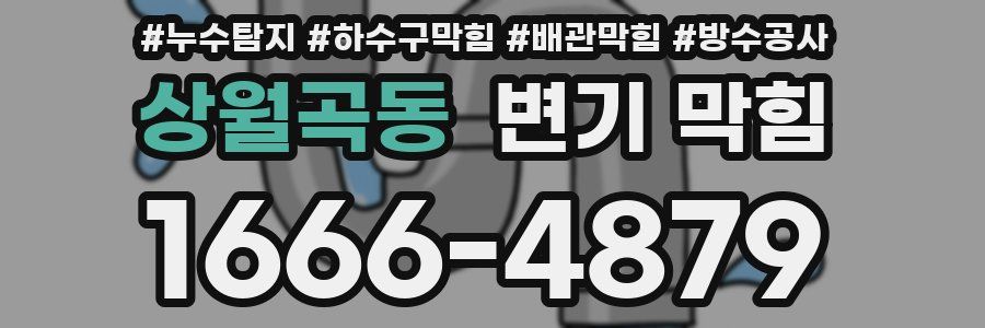 상월곡동 변기 막힘