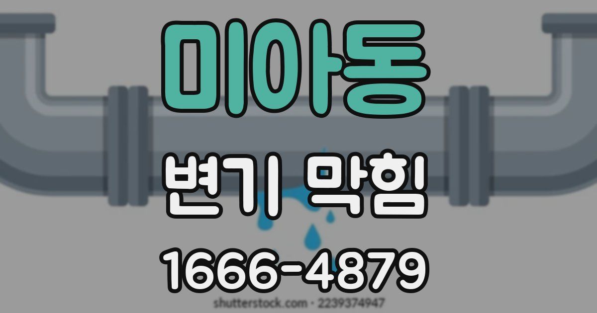 미아동 변기 막힘