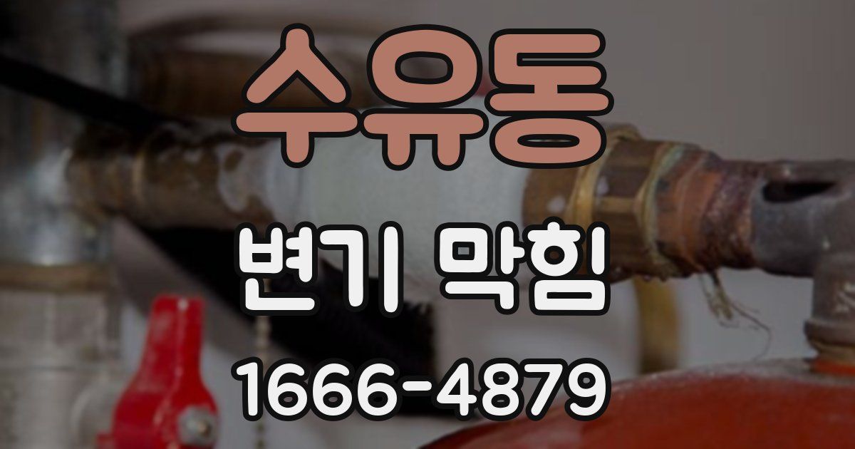 수유동 변기 막힘