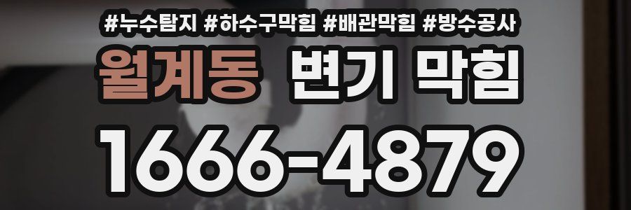 월계동 변기 막힘