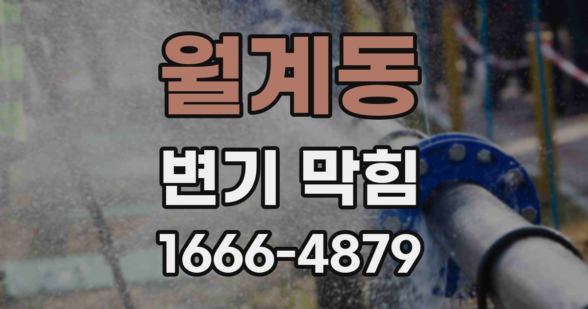 월계동 변기 막힘