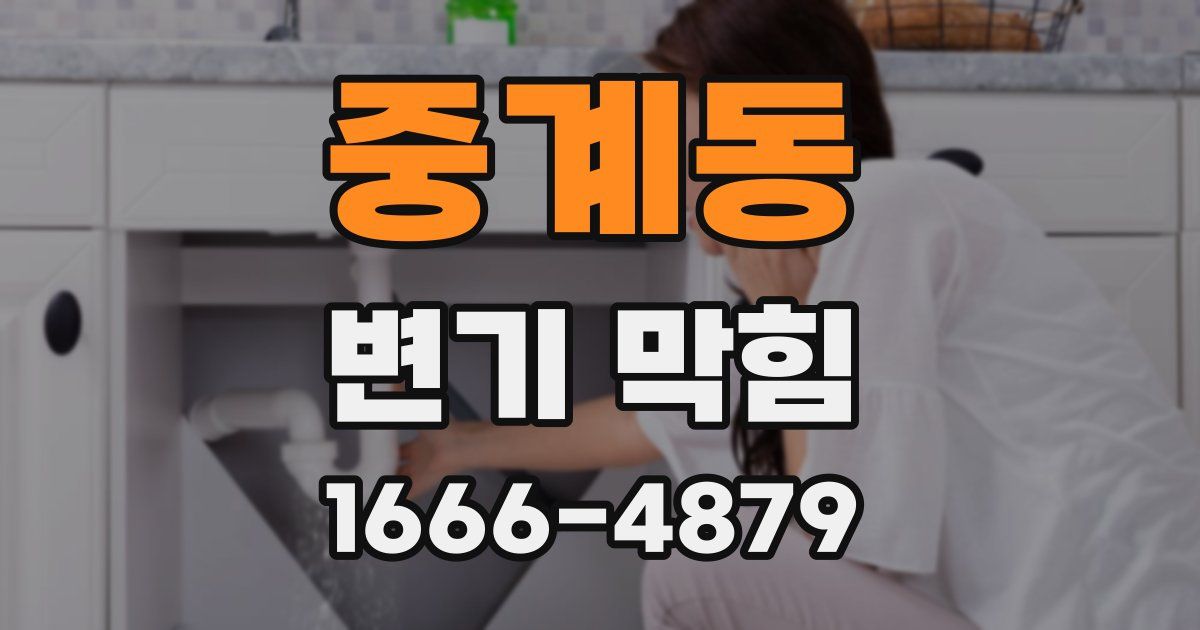 중계동 변기 막힘