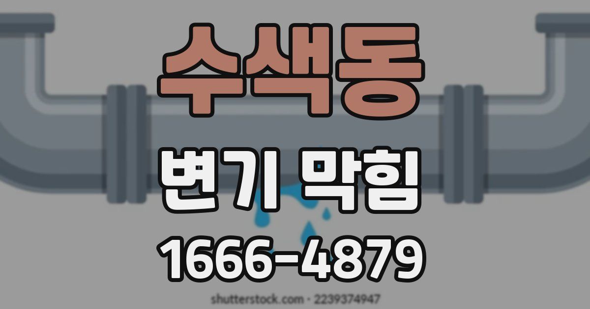 수색동 변기 막힘