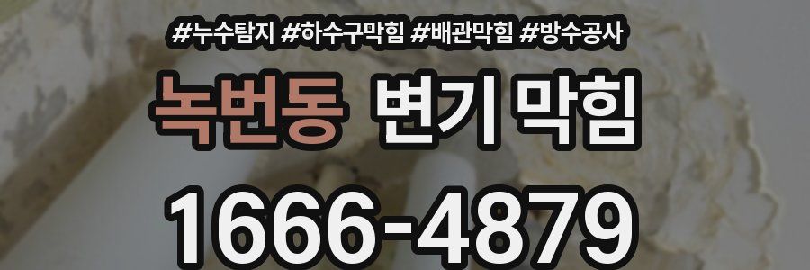 녹번동 변기 막힘
