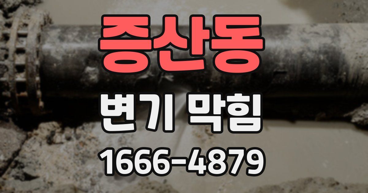 증산동 변기 막힘