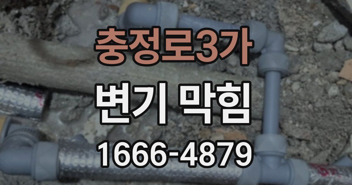 충정로3가 변기 막힘