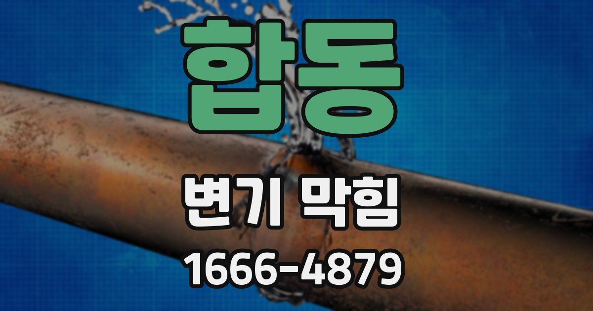 합동 변기 막힘