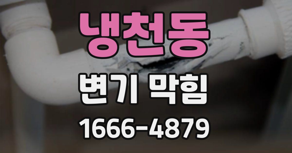 냉천동 변기 막힘