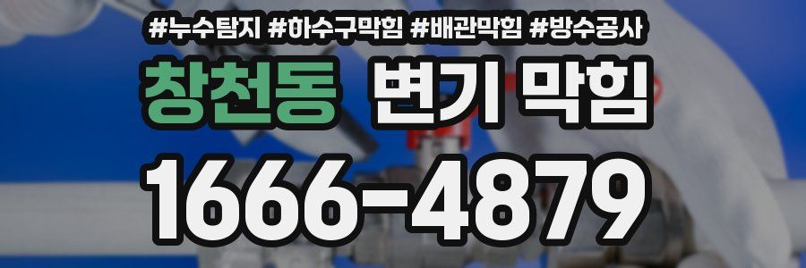 창천동 변기 막힘