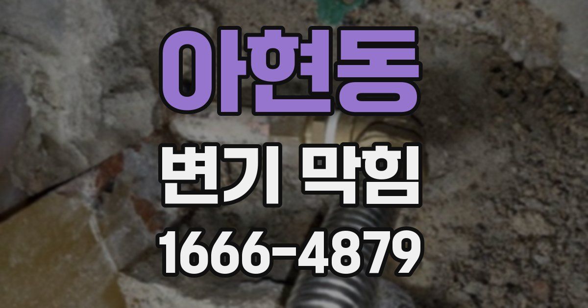 아현동 변기 막힘