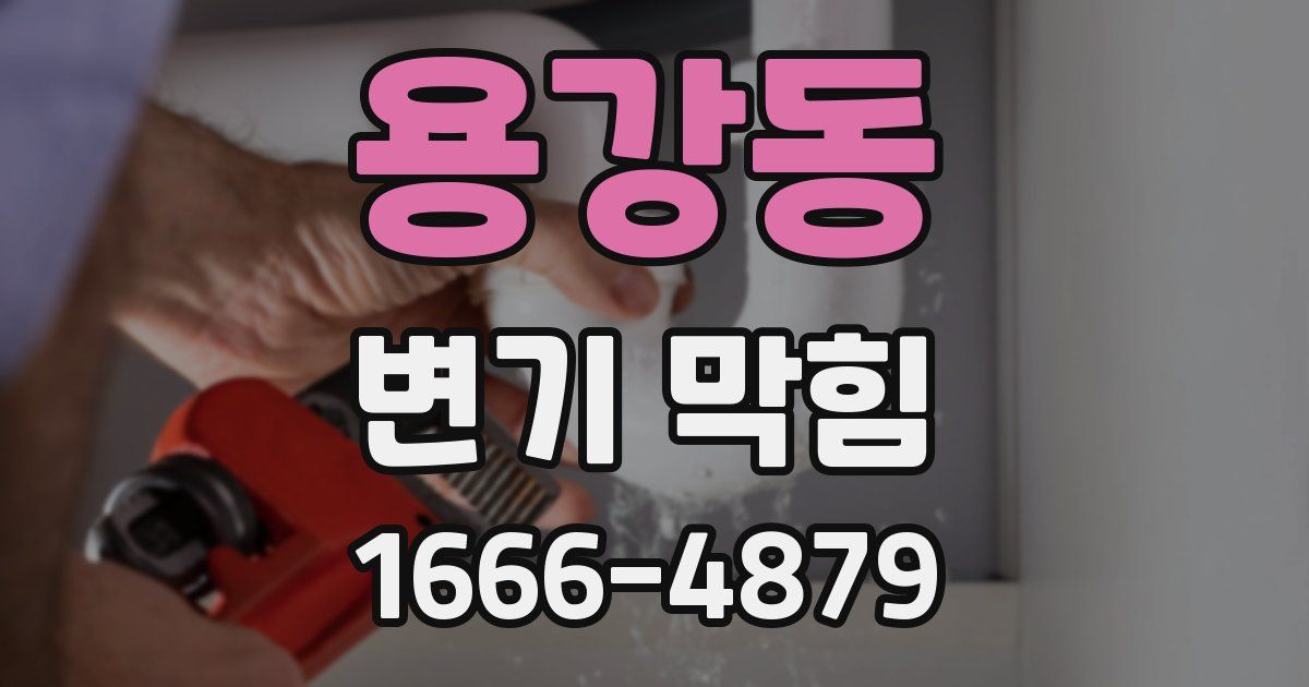 용강동 변기 막힘