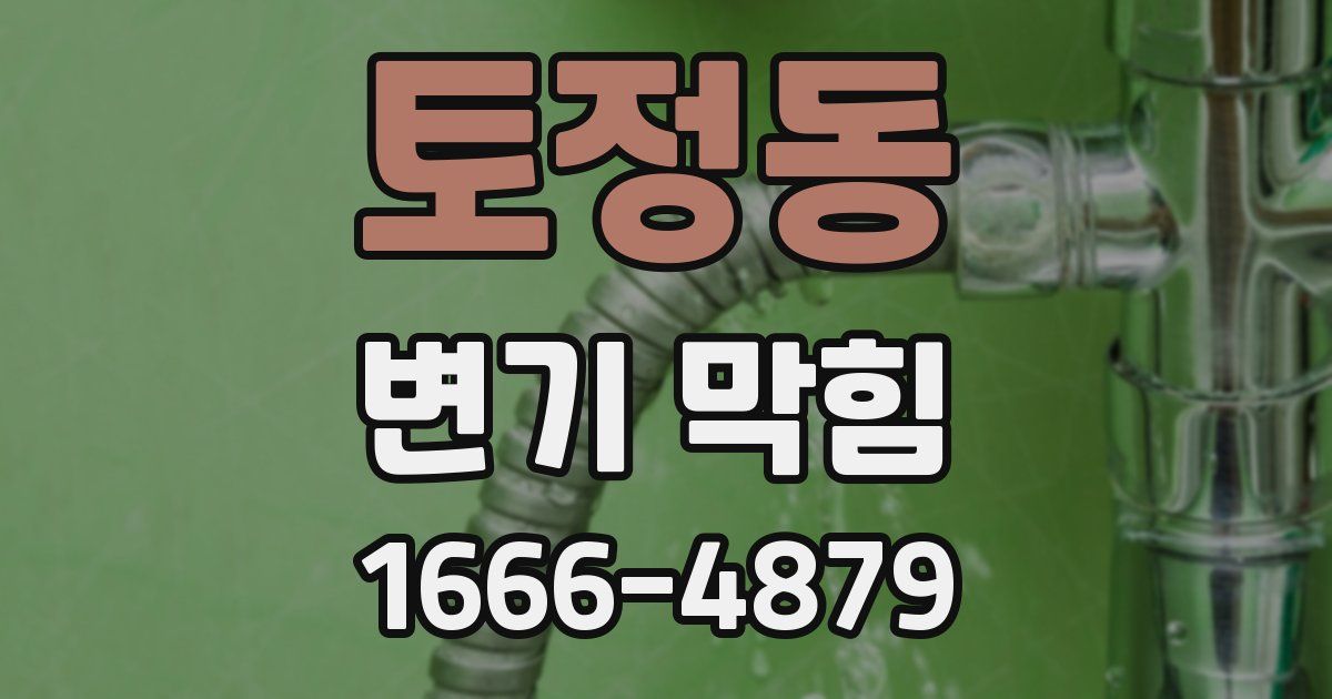 토정동 변기 막힘