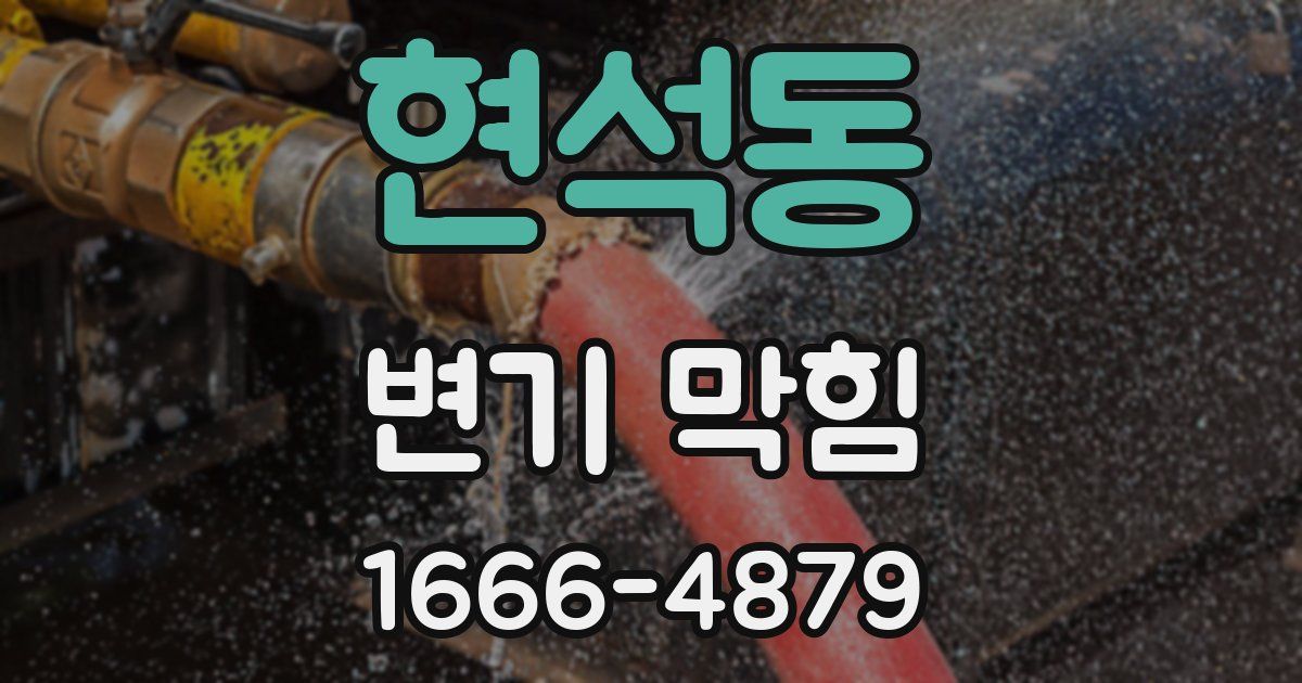 현석동 변기 막힘