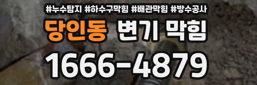 당인동 변기 막힘