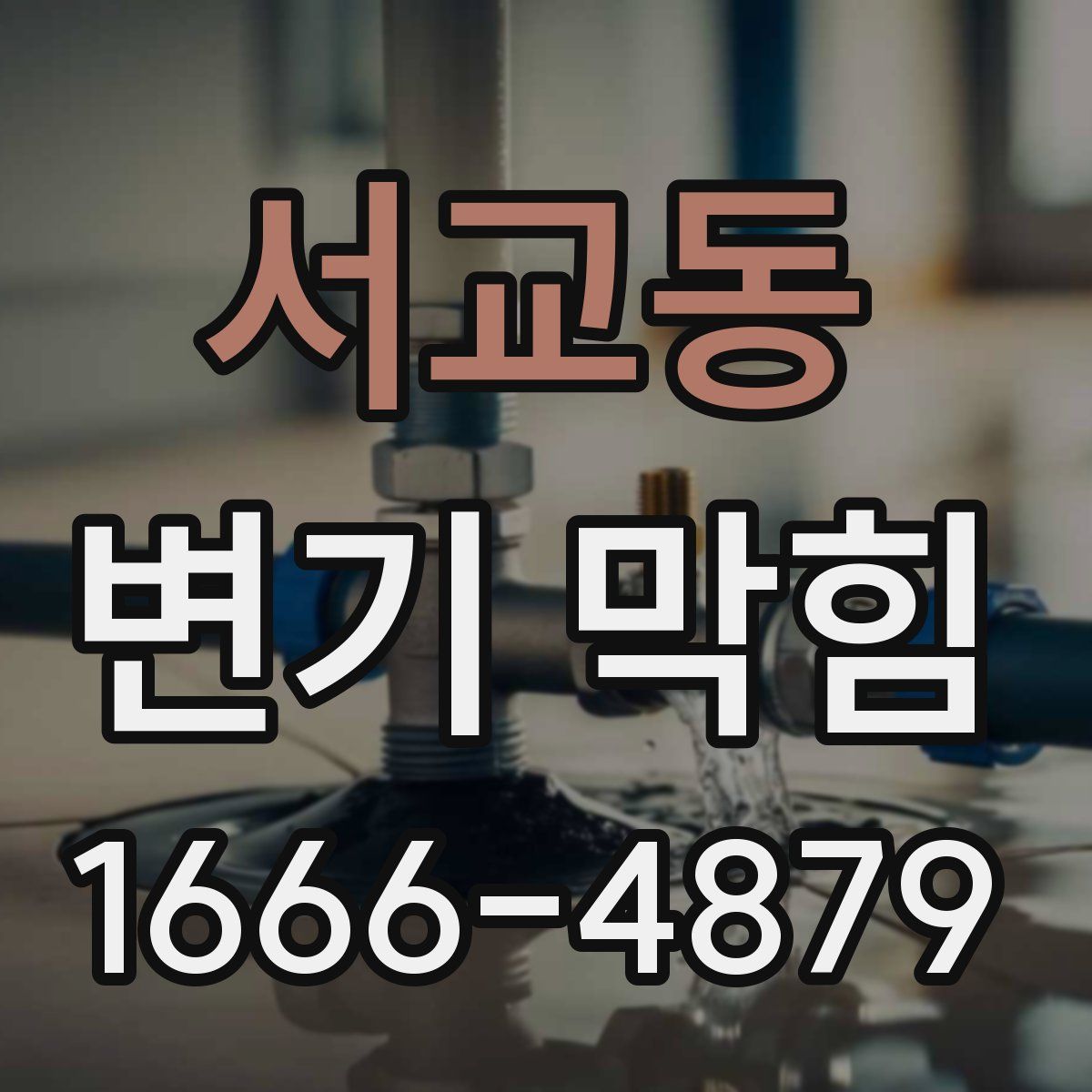 서교동 변기 막힘