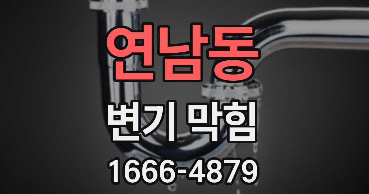연남동 변기 막힘