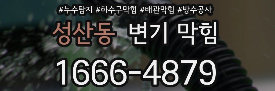 성산동 변기 막힘