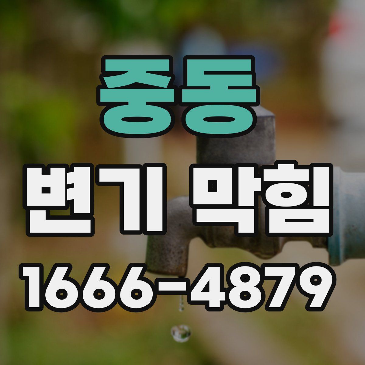 중동 변기 막힘