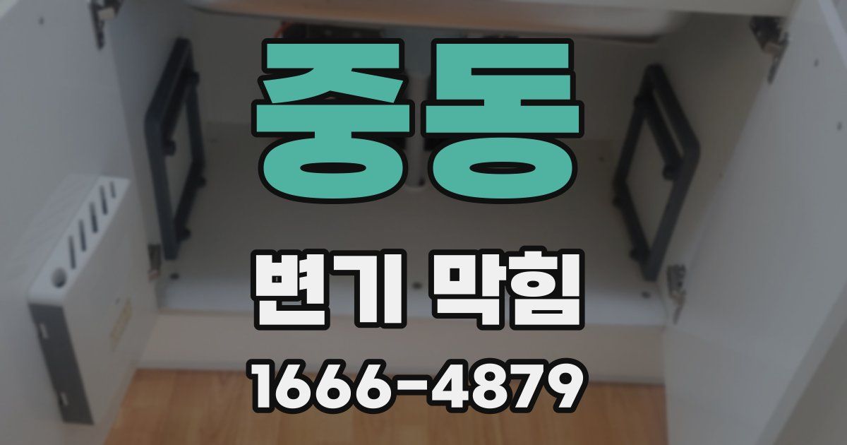 중동 변기 막힘