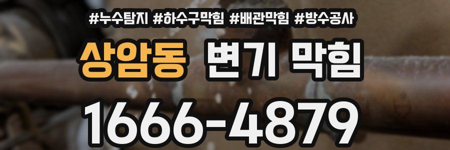 상암동 변기 막힘