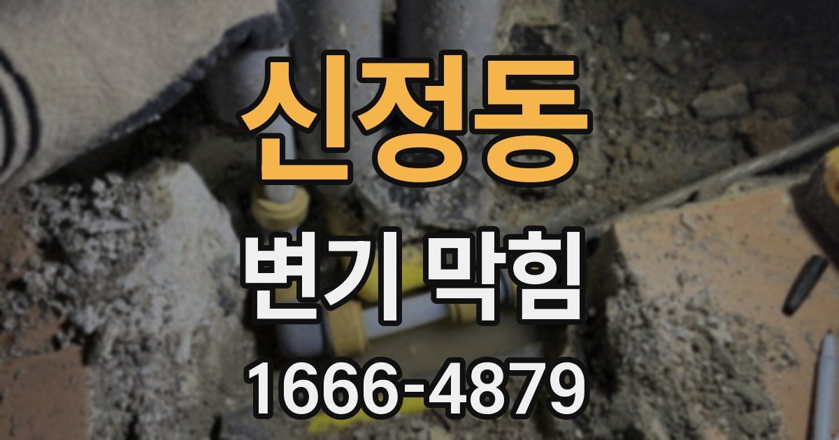신정동 변기 막힘