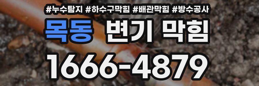 목동 변기 막힘