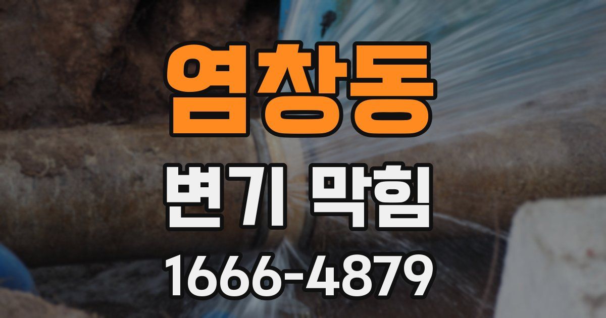 염창동 변기 막힘