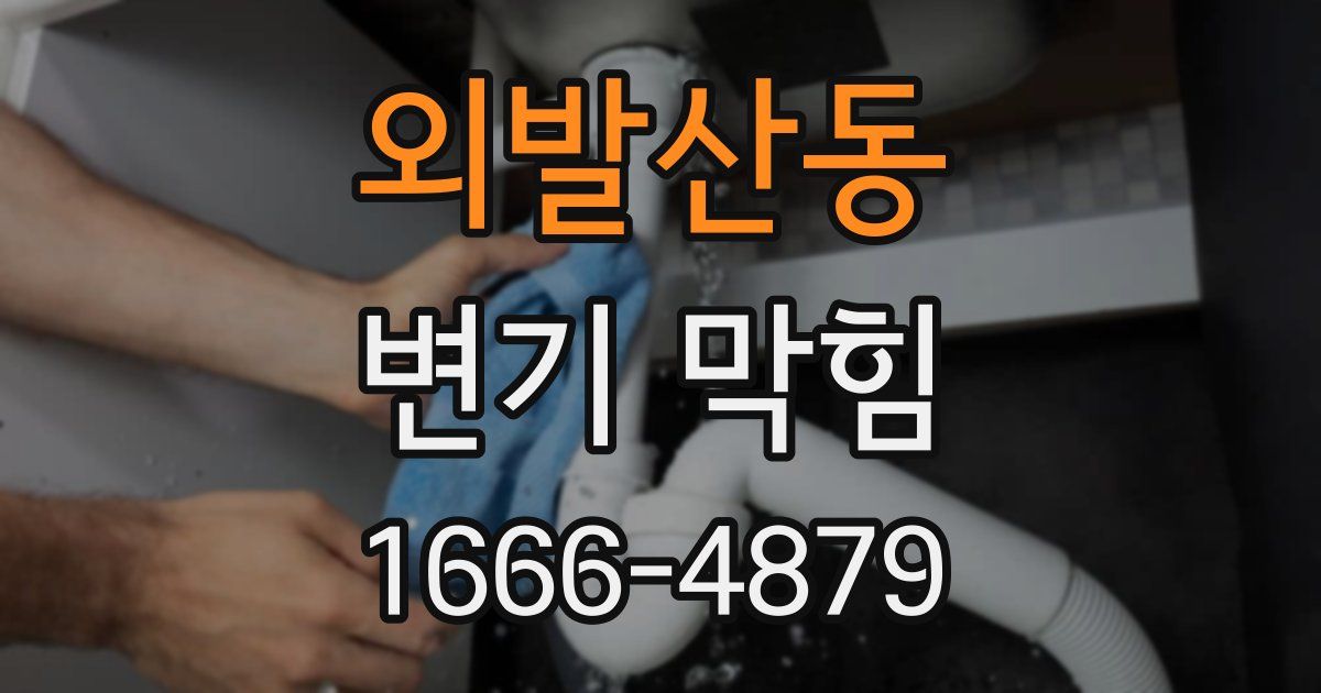 외발산동 변기 막힘