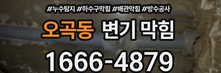 오곡동 변기 막힘