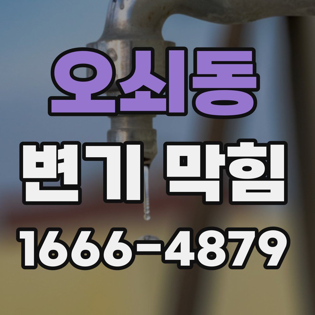 오쇠동 변기 막힘