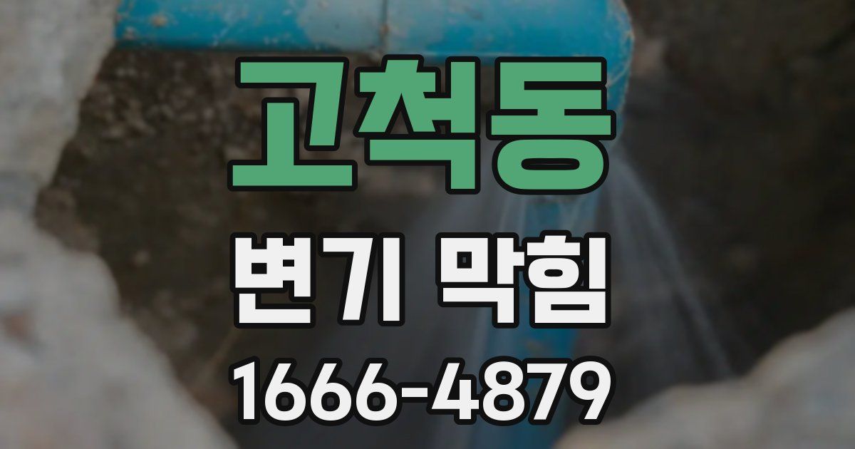 고척동 변기 막힘