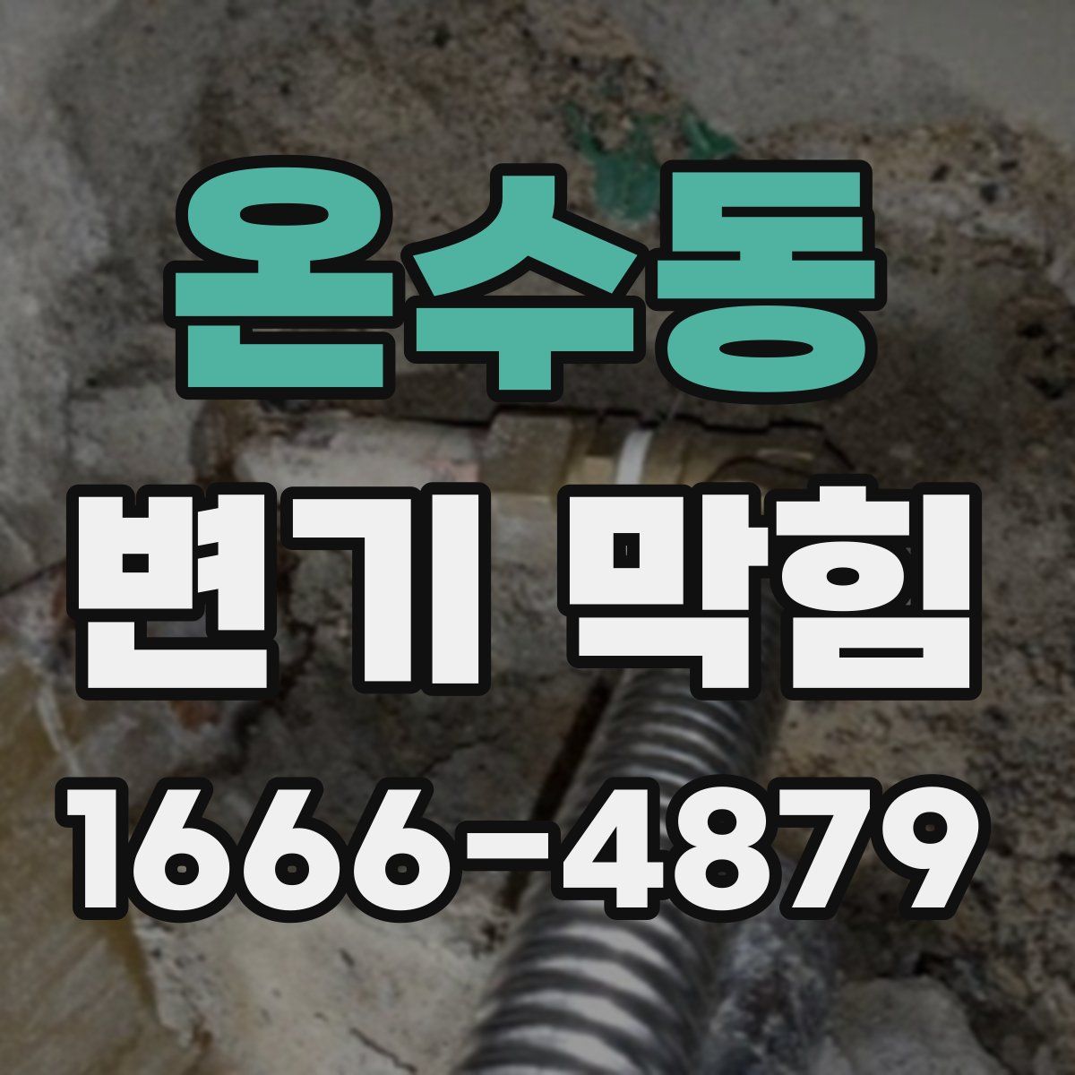 온수동 변기 막힘