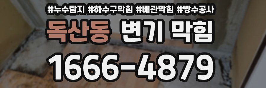독산동 변기 막힘