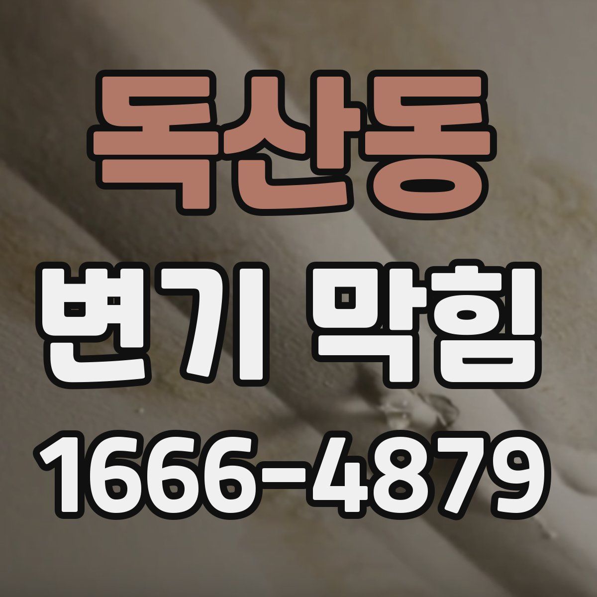 독산동 변기 막힘