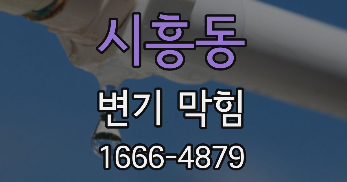 시흥동 변기 막힘