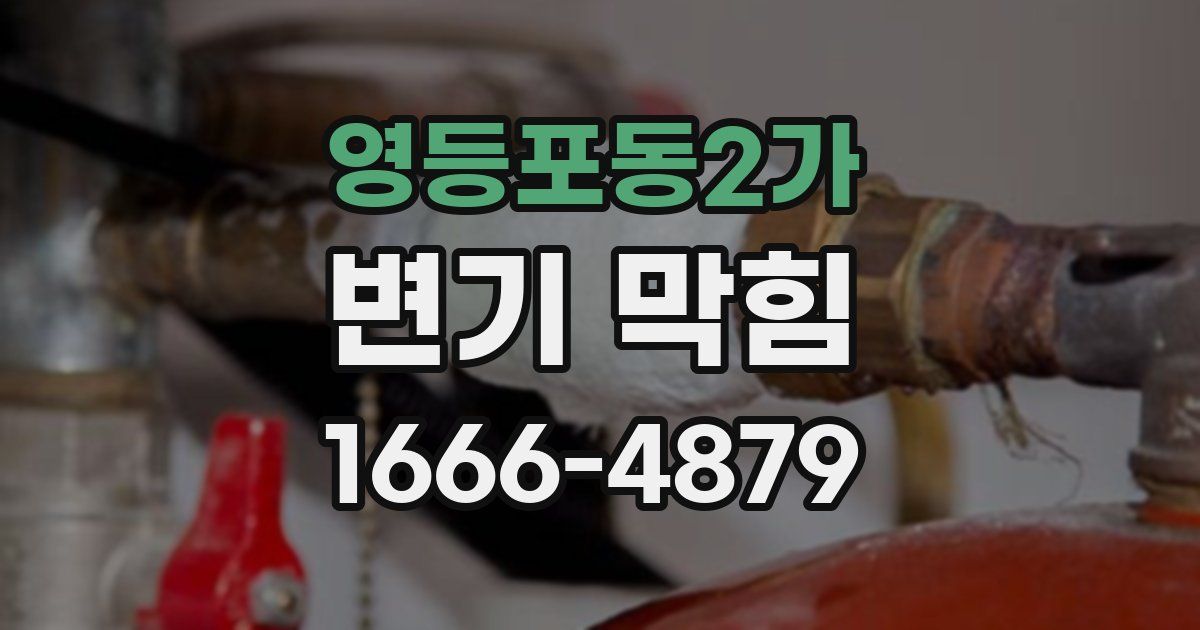 영등포동2가 변기 막힘
