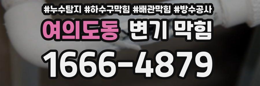 여의도동 변기 막힘