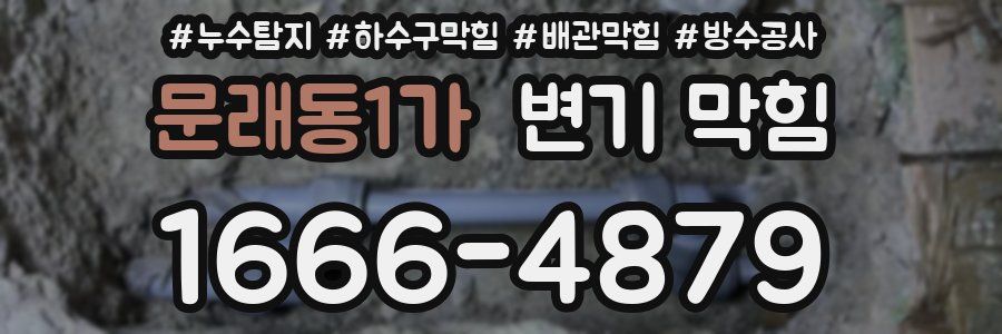 문래동1가 변기 막힘