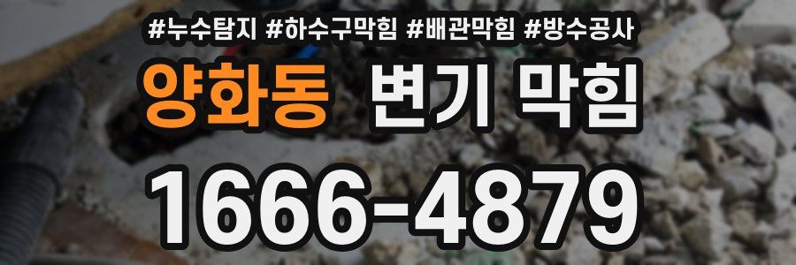 양화동 변기 막힘