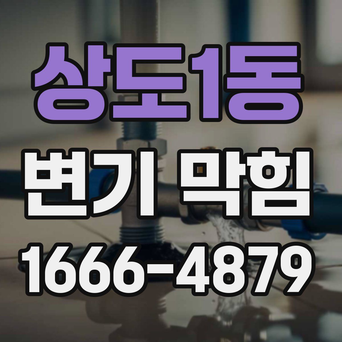 상도1동 변기 막힘